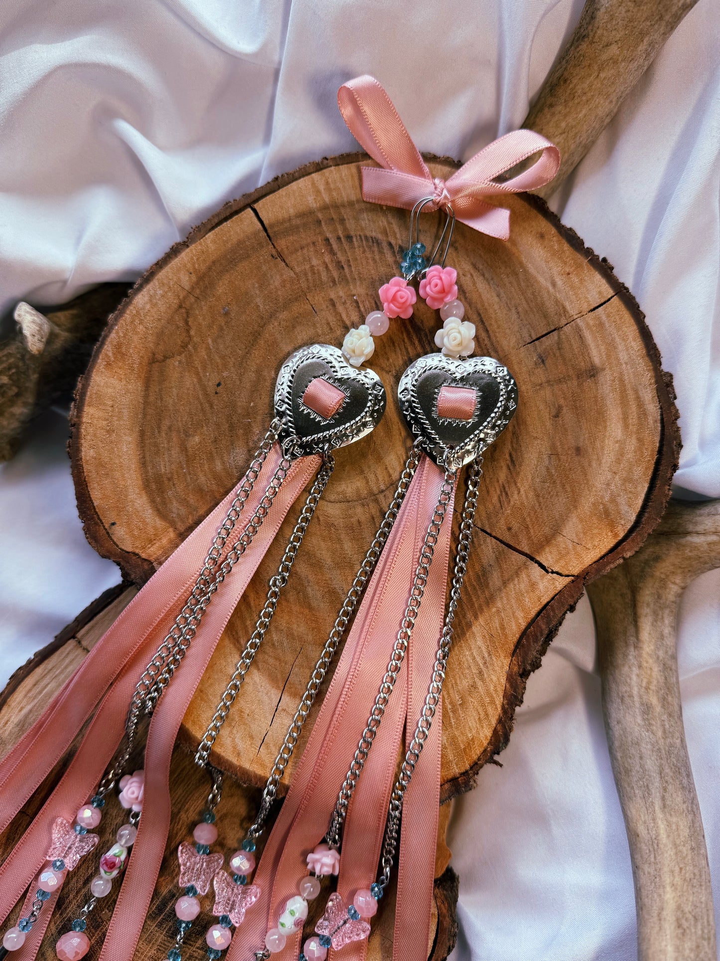 Lolita Heart Concho Jingle Earrings
