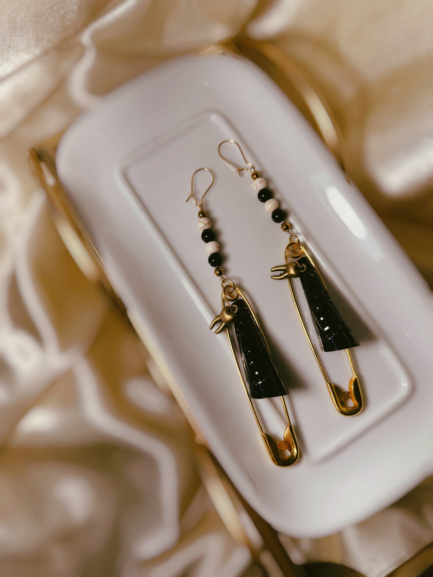Teeth Charm Safety Pin Jingles