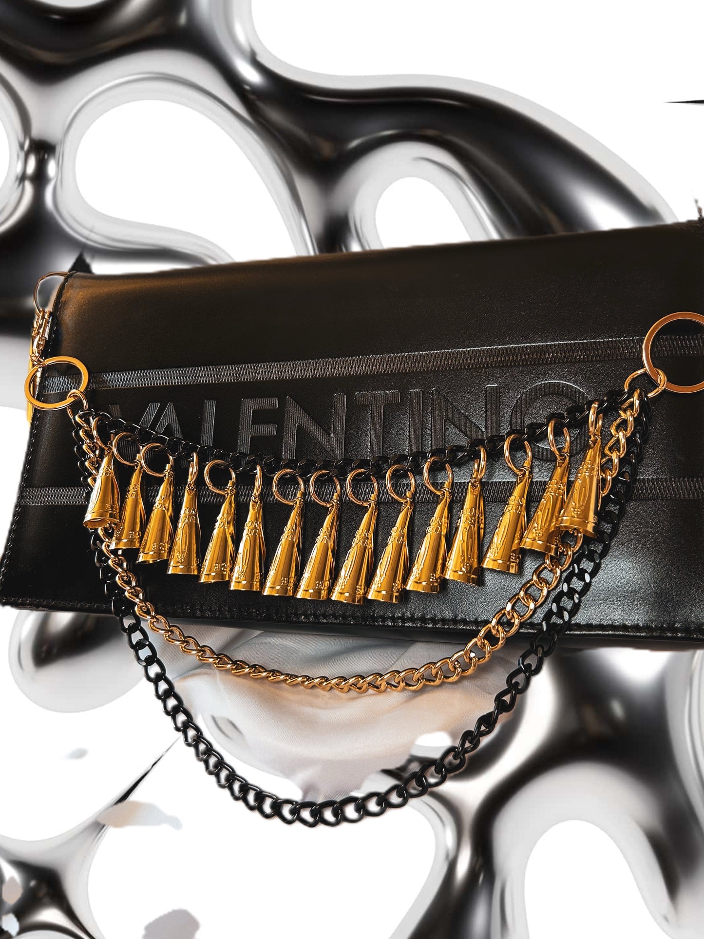 Black and Gold Minimalist Jingle Chain
