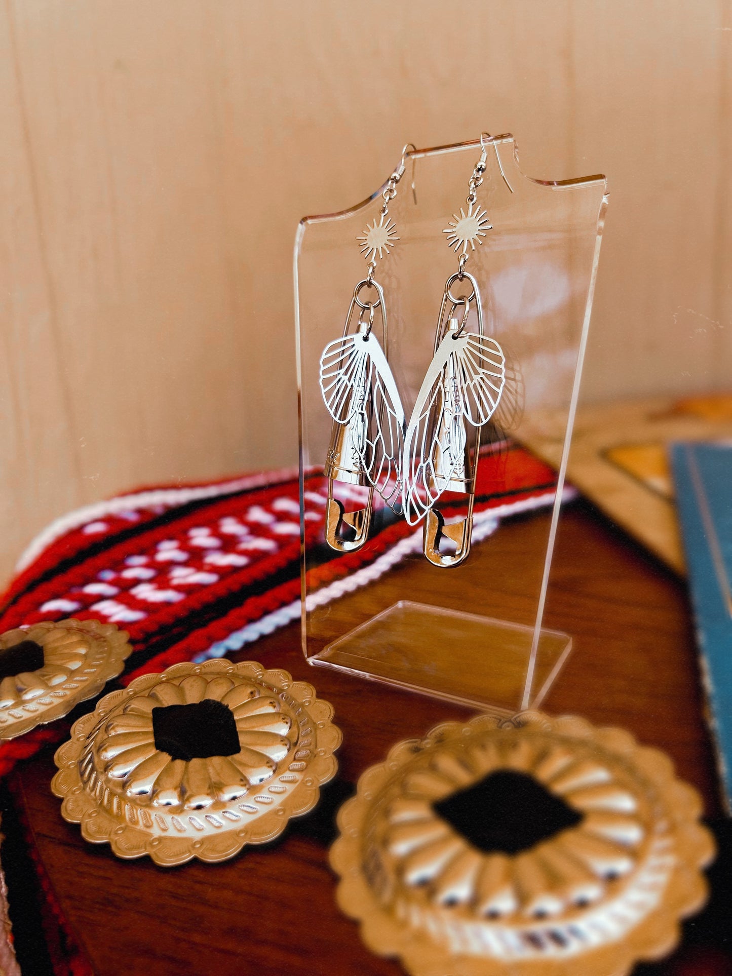 Butterfly Wing Jingle Earrings