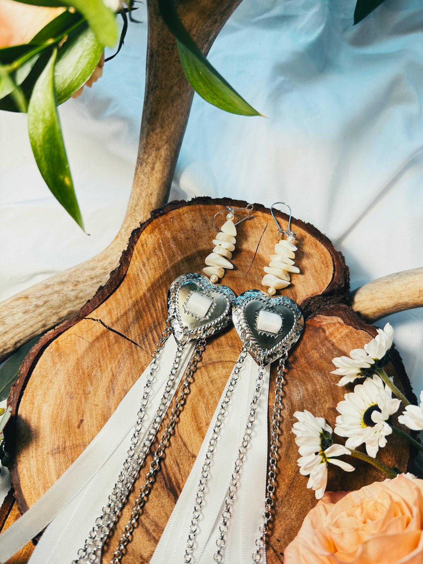 Heart Concho Earrings • Set Four