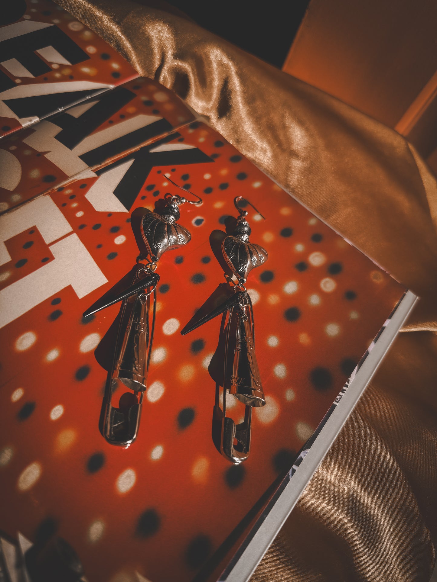 Good Medicine Safety Pin Jingle Earrings