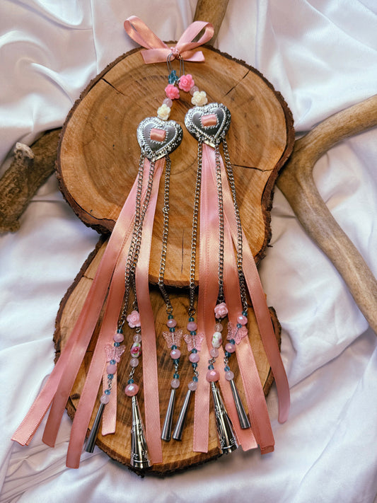 Lolita Heart Concho Jingle Earrings