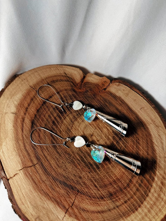 Tiny Tot Jingles with Crystal and White Shell Hearts