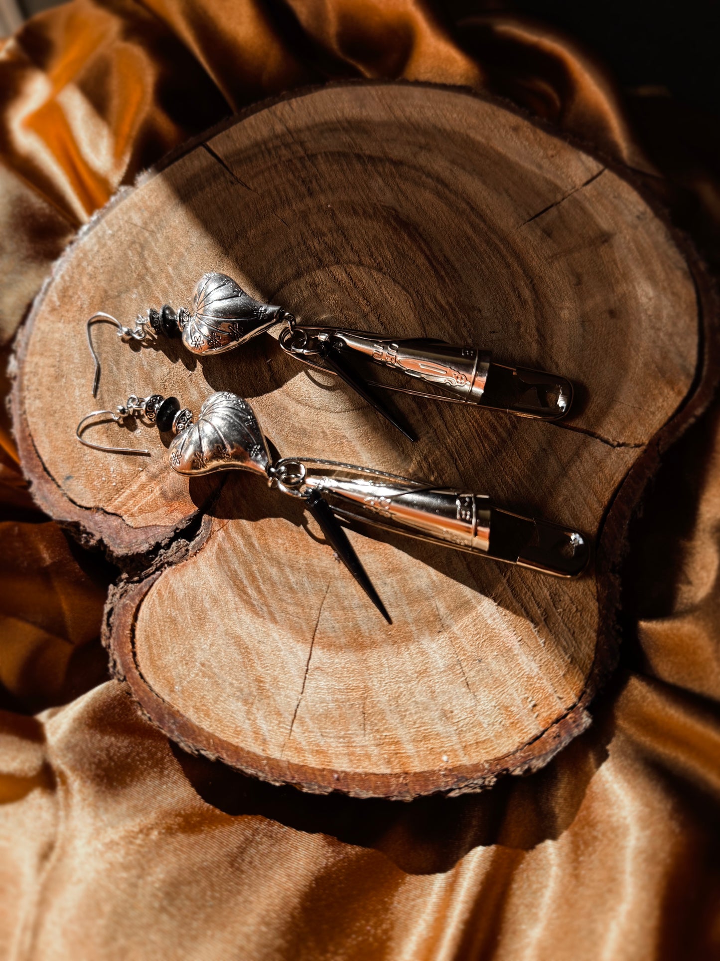 Good Medicine Safety Pin Jingle Earrings