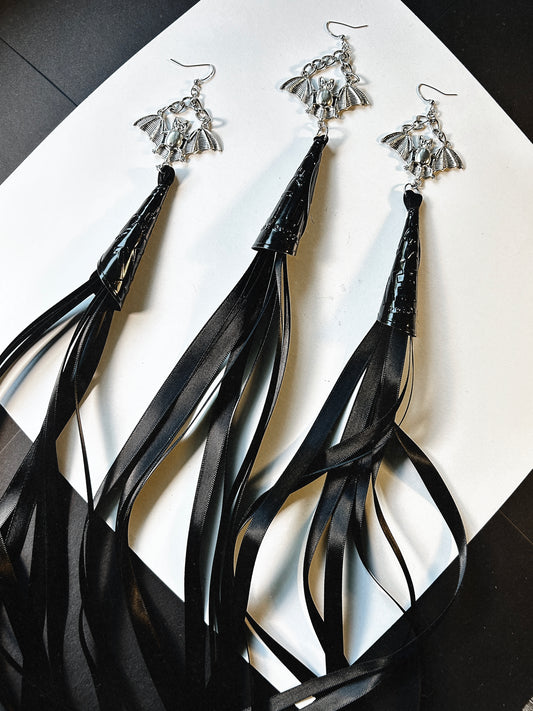 Bat Intertribal Jingle Earrings